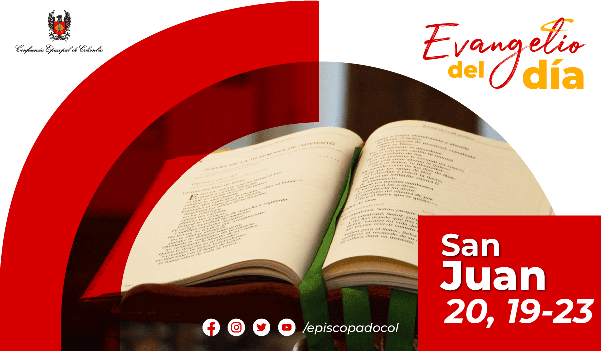 28 De Mayo | Lectura Del Santo Evangelio Según San Juan 20, 19-23 ...