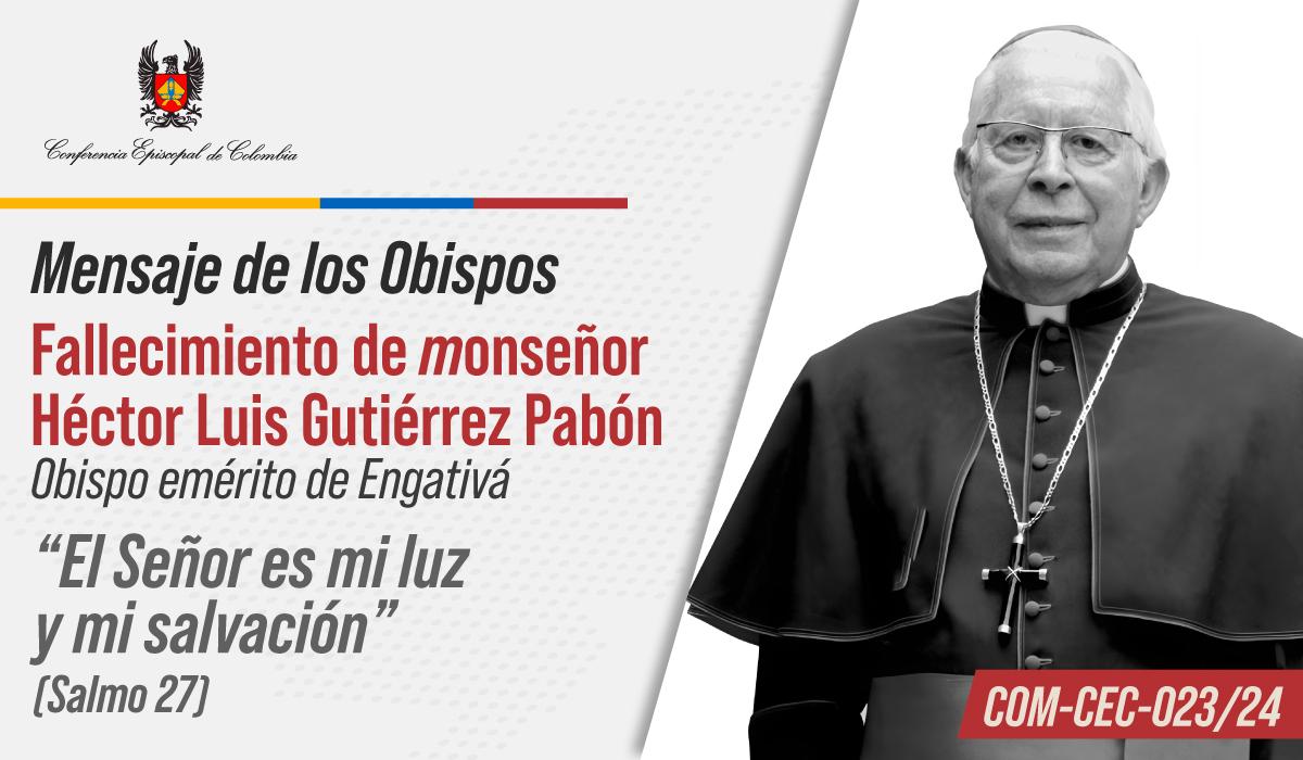 Fallecimiento de monseñor Héctor Gutiérrez Pabón