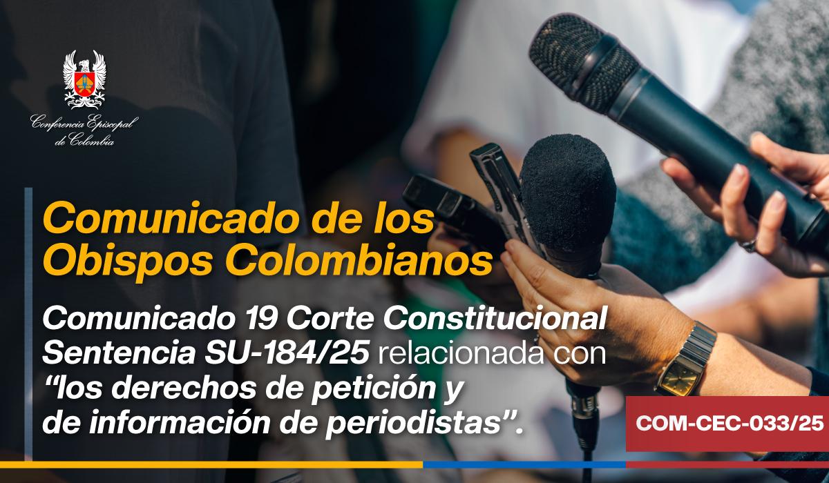 Comunicado 19 sentencia SU 184/25