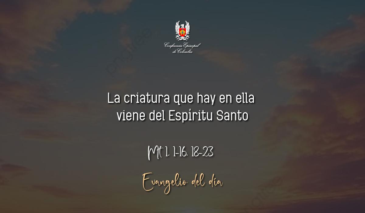 Evangelio 8 De Septiembre San Mateo Mt 1, 1-16. 18-23