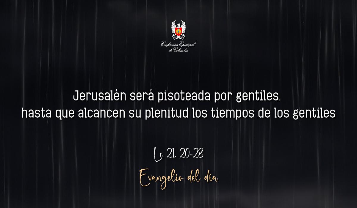 Evangelio 27 De Noviembre San Lucas Lc 21, 20-28